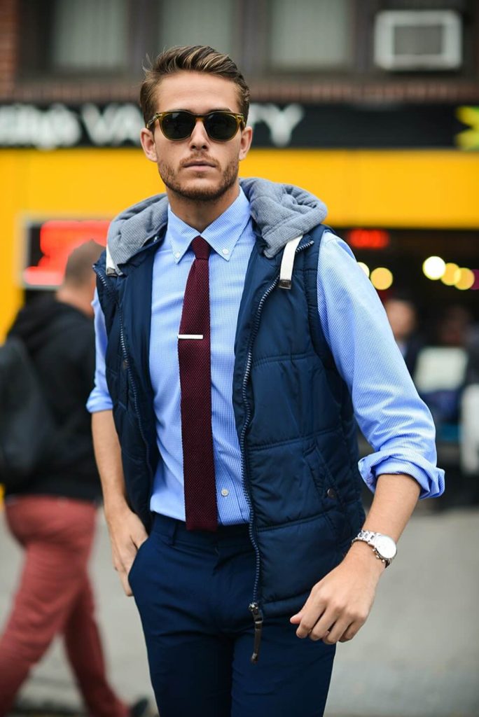 rolled up sleeves - winter fashion hacks for men - Content Raj
